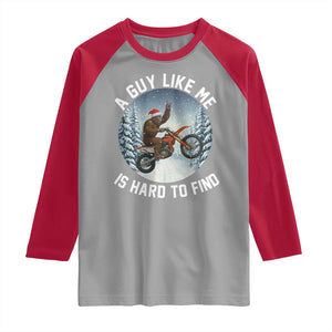 Funny Bigfoot Motorcycle Christmas Raglan Shirt Sasquatch Rock On Hand Xmas TS14 Sport Gray Red Print Your Wear