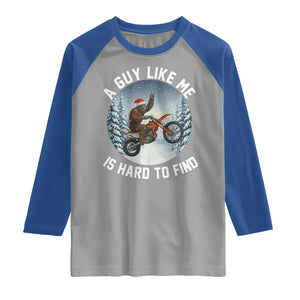 Funny Bigfoot Motorcycle Christmas Raglan Shirt Sasquatch Rock On Hand Xmas TS14 Sport Gray Royal Print Your Wear