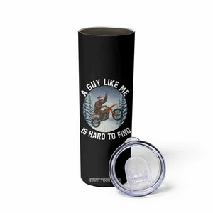 Funny Bigfoot Motorcycle Christmas Skinny Tumbler Sasquatch Rock On Hand Xmas TS14 Print Your Wear