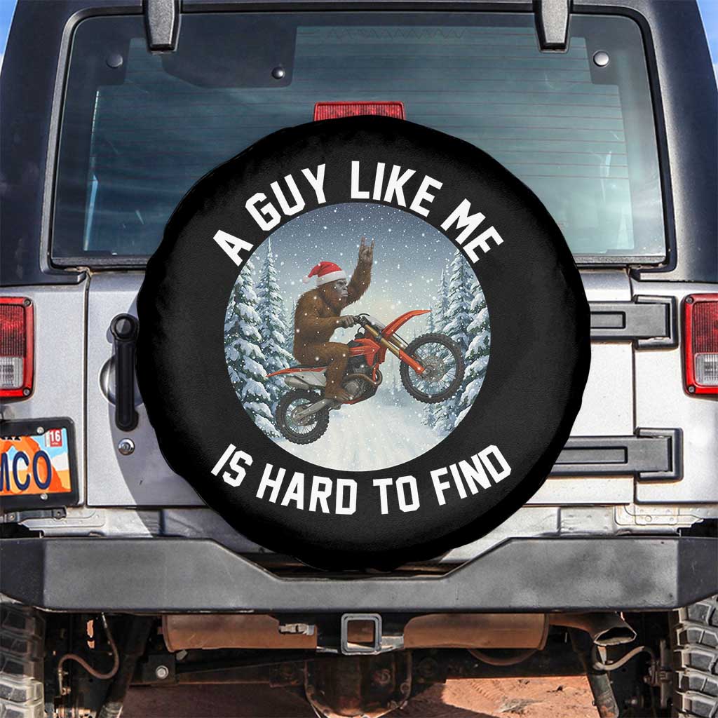 Funny Bigfoot Motorcycle Christmas Spare Tire Cover Sasquatch Rock On Hand Xmas TS14 No hole Black Print Your Wear