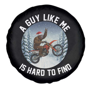 Funny Bigfoot Motorcycle Christmas Spare Tire Cover Sasquatch Rock On Hand Xmas TS14 Print Your Wear