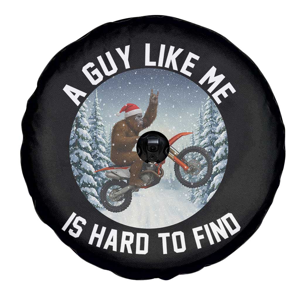 Funny Bigfoot Motorcycle Christmas Spare Tire Cover Sasquatch Rock On Hand Xmas TS14 Print Your Wear