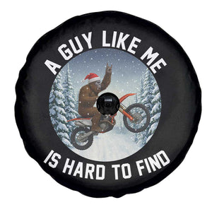 Funny Bigfoot Motorcycle Christmas Spare Tire Cover Sasquatch Rock On Hand Xmas TS14 Print Your Wear