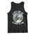 Funny Bigfoot Motorcycle Christmas Tank Top Sasquatch Rock On Hand Xmas TS14 Black Print Your Wear