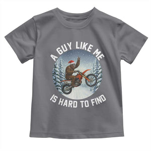 Funny Bigfoot Motorcycle Christmas Toddler T Shirt Sasquatch Rock On Hand Xmas TS14 Charcoal Print Your Wear