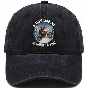 Funny Bigfoot Motorcycle Christmas Washed Cotton Baseball Cap Sasquatch Rock On Hand Xmas TS14 Washed Cap Universal Fit Black Print Your Wear
