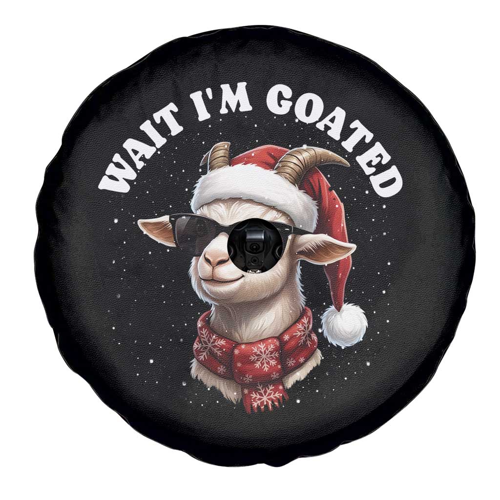 Funny Reindeer Christmas Spare Tire Cover Wait I Am Goated TS14 Print Your Wear