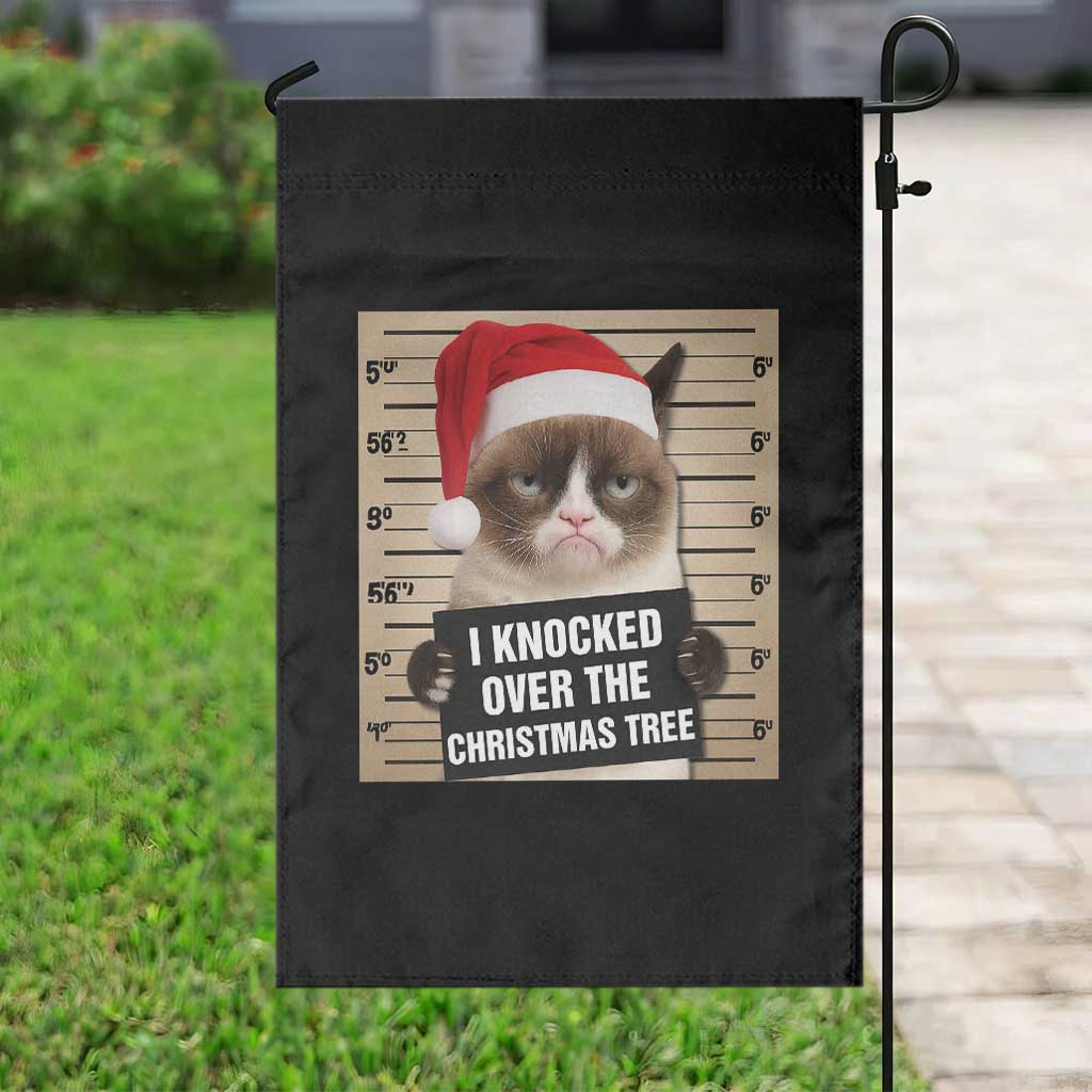 Funny Cat Mugshot Christmas Garden Flag I Will Protect You Kitten No Matter What TS14 Print Your Wear