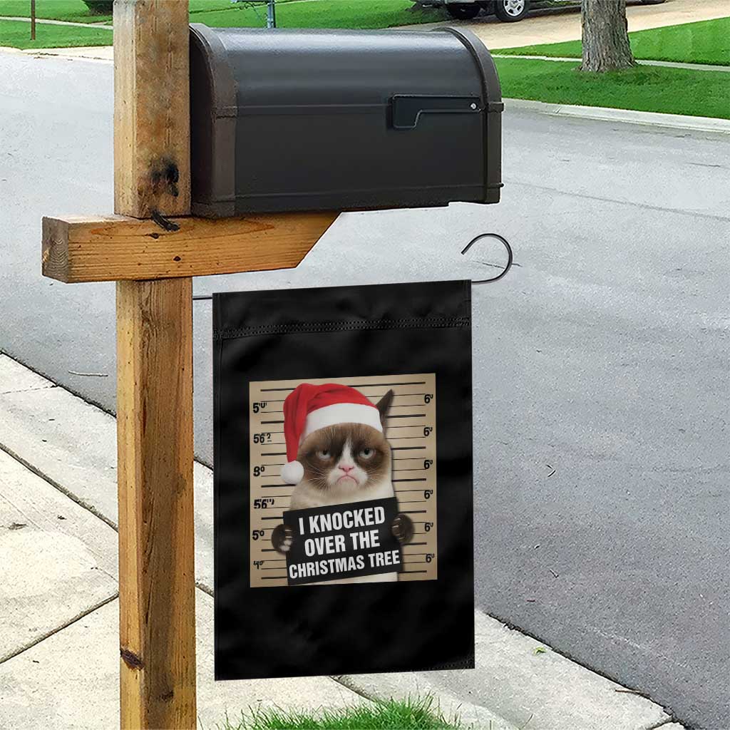 Funny Cat Mugshot Christmas Garden Flag I Will Protect You Kitten No Matter What TS14 Print Your Wear