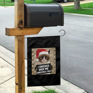 Funny Cat Mugshot Christmas Garden Flag I Will Protect You Kitten No Matter What TS14 Print Your Wear