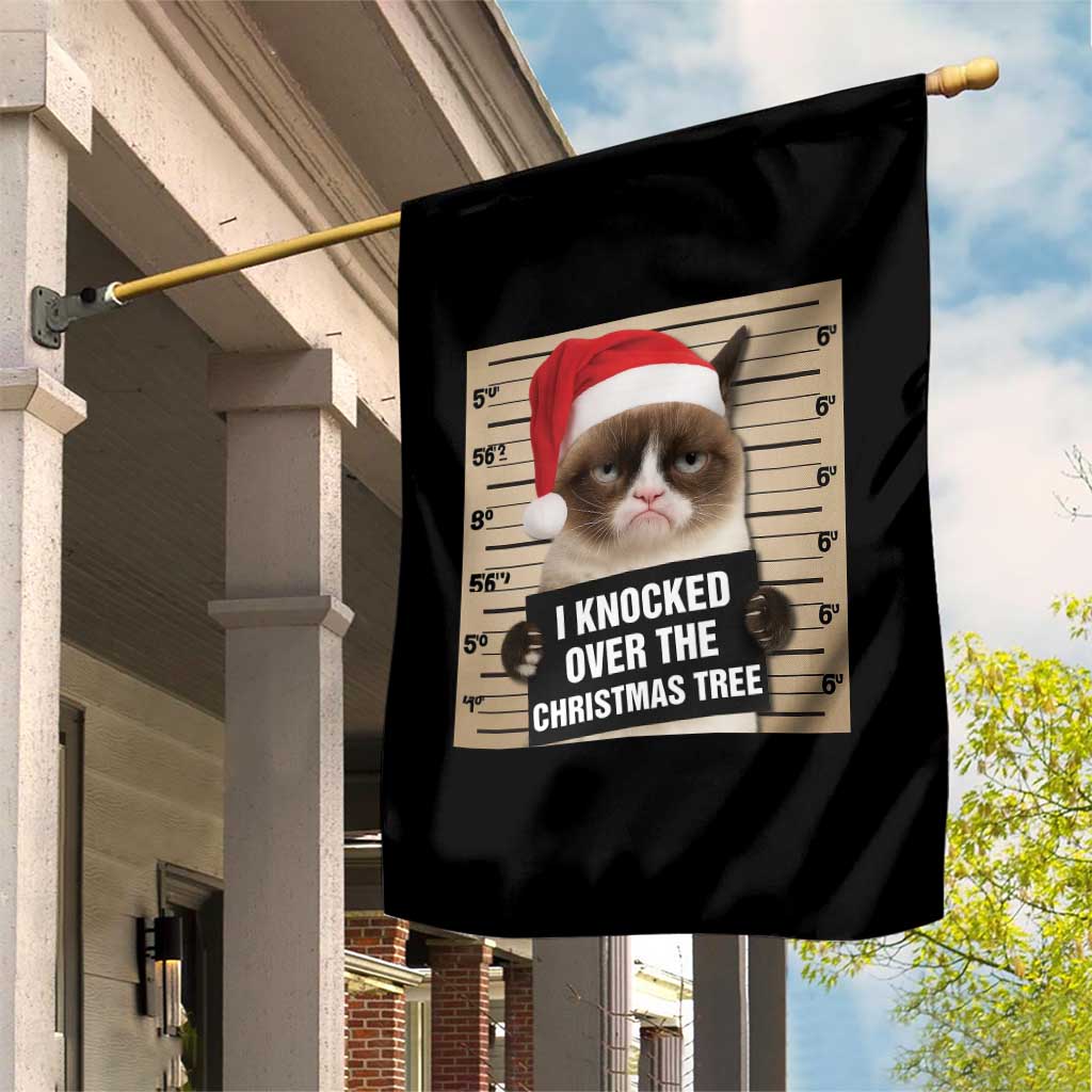 Funny Cat Mugshot Christmas Garden Flag I Will Protect You Kitten No Matter What TS14 Print Your Wear