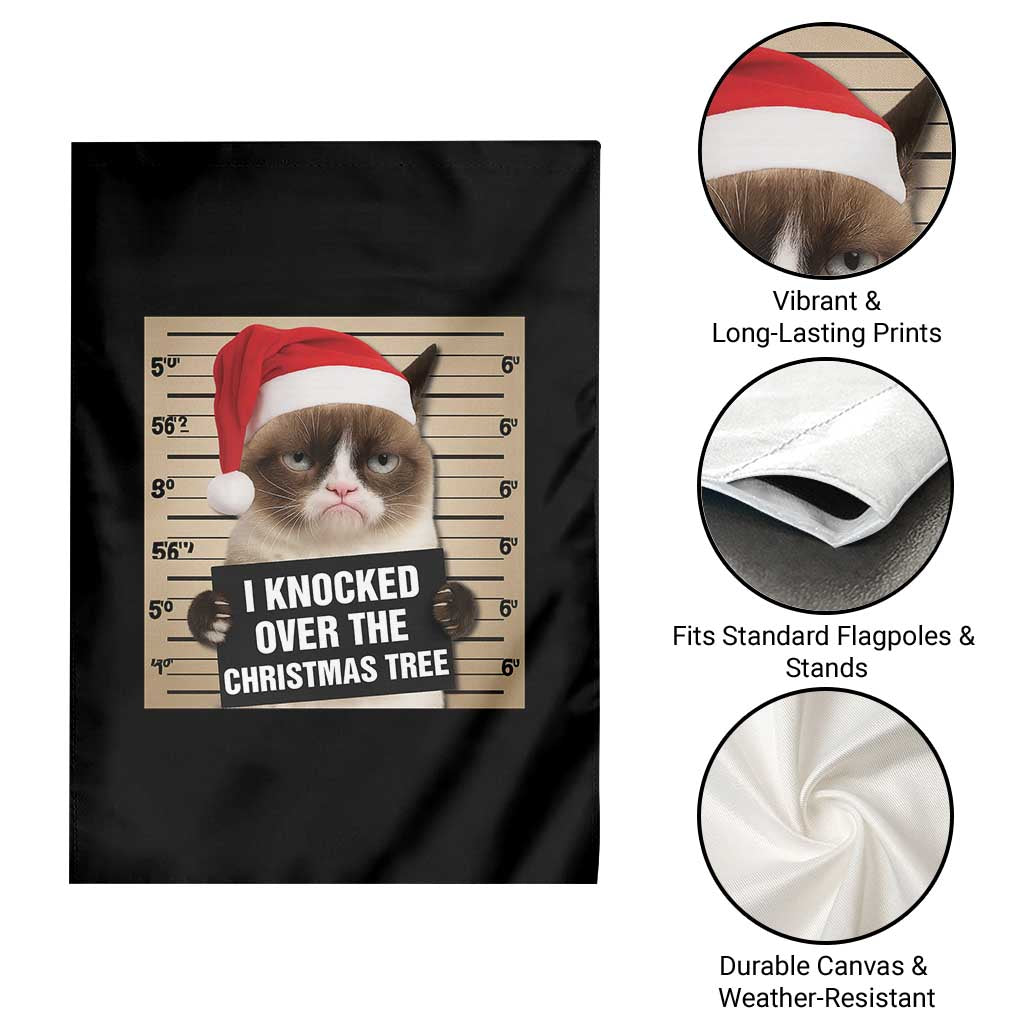 Funny Cat Mugshot Christmas Garden Flag I Will Protect You Kitten No Matter What TS14 Print Your Wear
