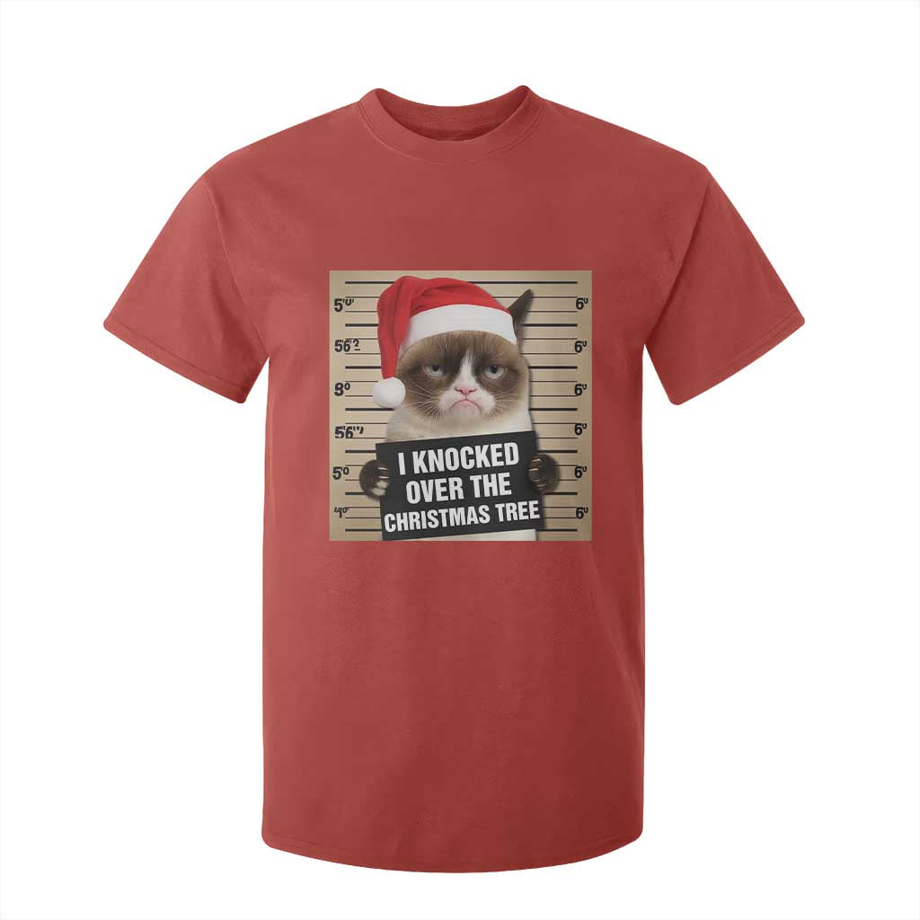 Funny Cat Mugshot Christmas T Shirt For Kid I Will Protect You Kitten No Matter What TS14 Red Print Your Wear