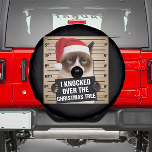 Funny Cat Mugshot Christmas Spare Tire Cover I Will Protect You Kitten No Matter What TS14 Black Print Your Wear