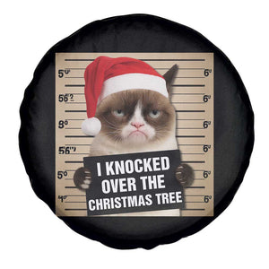 Funny Cat Mugshot Christmas Spare Tire Cover I Will Protect You Kitten No Matter What TS14 Print Your Wear