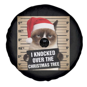 Funny Cat Mugshot Christmas Spare Tire Cover I Will Protect You Kitten No Matter What TS14 Print Your Wear