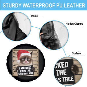 Funny Cat Mugshot Christmas Spare Tire Cover I Will Protect You Kitten No Matter What TS14 Print Your Wear