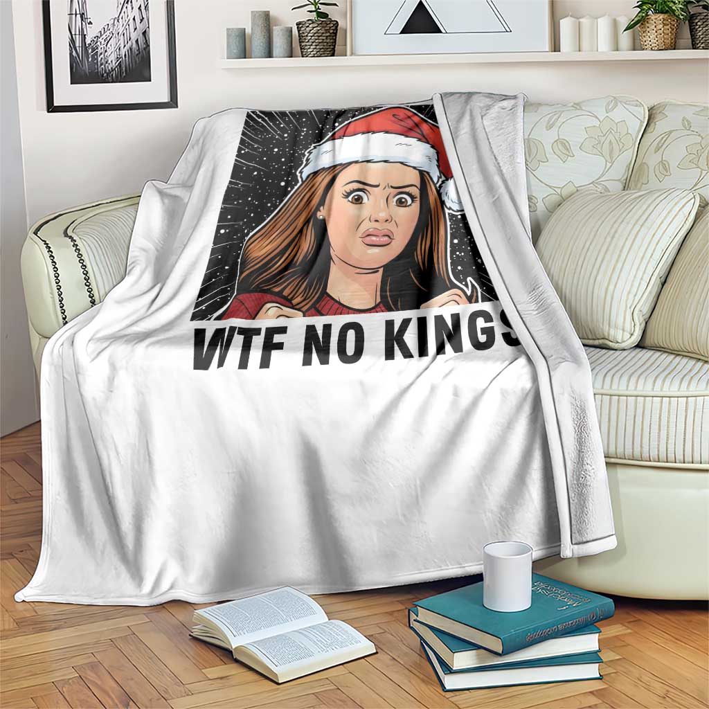 No Kings Throw Blanket Funny Disgusting Doll Face Meme Christmas TS14 Print Your Wear