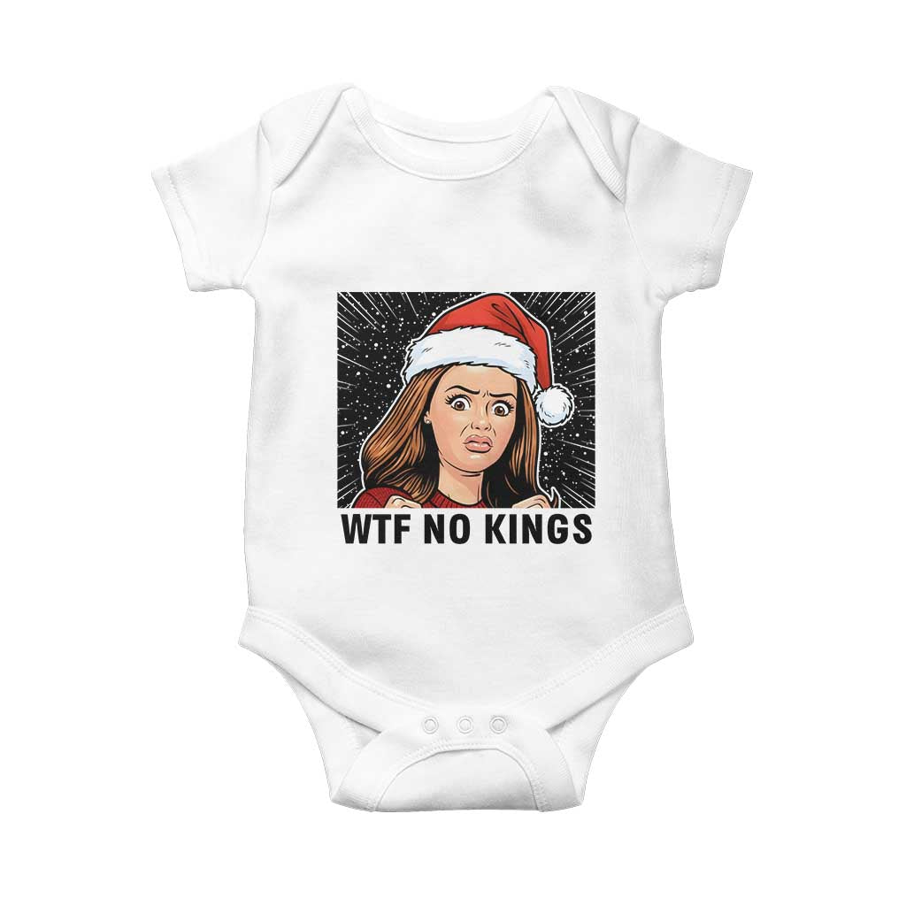 No Kings Baby Onesie Funny Disgusting Doll Face Meme Christmas TS14 White Print Your Wear