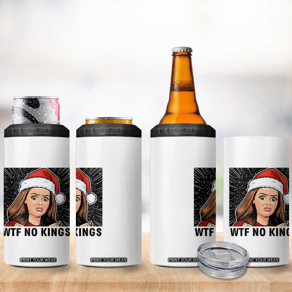 No Kings 4 in 1 Can Cooler Tumbler Funny Disgusting Doll Face Meme Christmas TS14 Print Your Wear