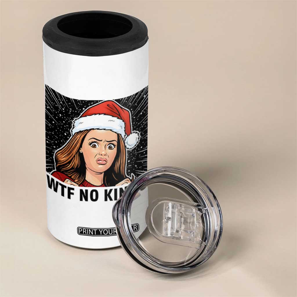 No Kings 4 in 1 Can Cooler Tumbler Funny Disgusting Doll Face Meme Christmas TS14 Print Your Wear
