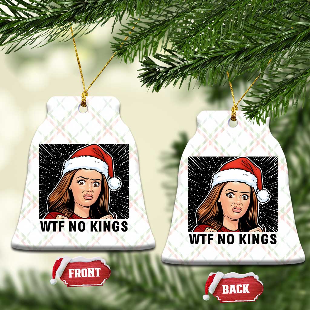 No Kings Ceramic Ornament Funny Disgusting Doll Face Meme Xmas TS14 Print Your Wear