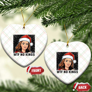 No Kings Ceramic Ornament Funny Disgusting Doll Face Meme Xmas TS14 Print Your Wear
