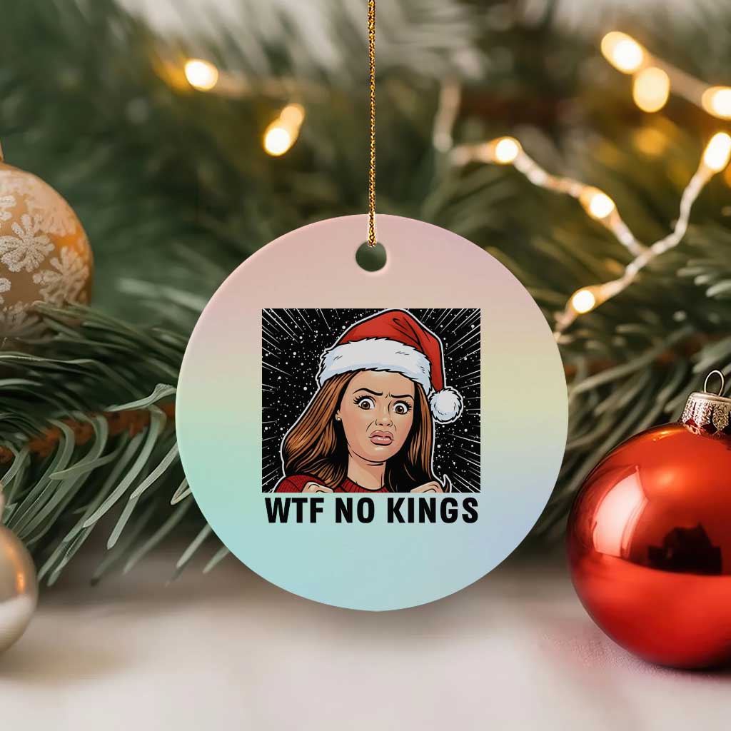 No Kings Ceramic Ornament Funny Disgusting Doll Face Meme Xmas TS14 1pc Pastel Print Your Wear