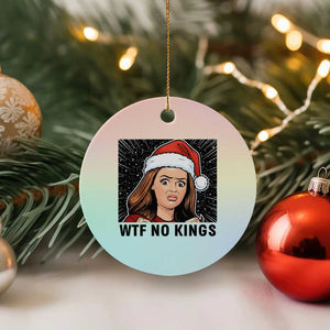 No Kings Ceramic Ornament Funny Disgusting Doll Face Meme Xmas TS14 1pc Pastel Print Your Wear