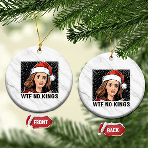 No Kings Ceramic Ornament Funny Disgusting Doll Face Meme Xmas TS14 1pc White Marble Print Your Wear