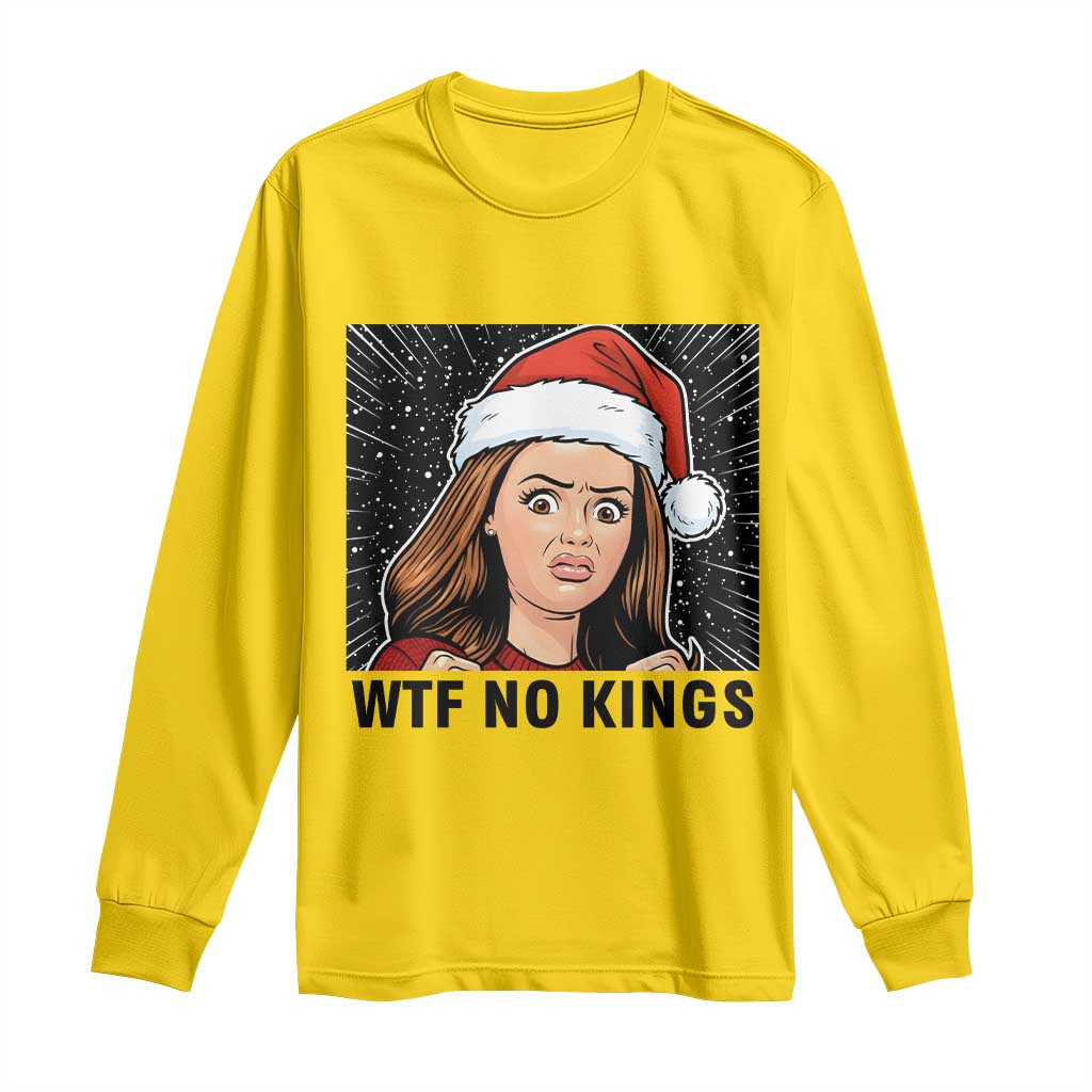 No Kings Long Sleeve Shirt Funny Disgusting Doll Face Meme Christmas TS14 Daisy Print Your Wear