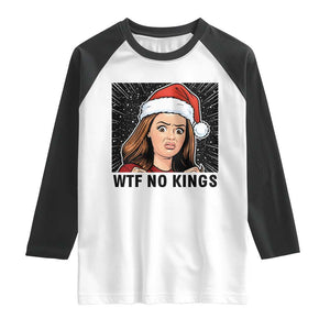 No Kings Raglan Shirt Funny Disgusting Doll Face Meme Christmas TS14 White Black Print Your Wear