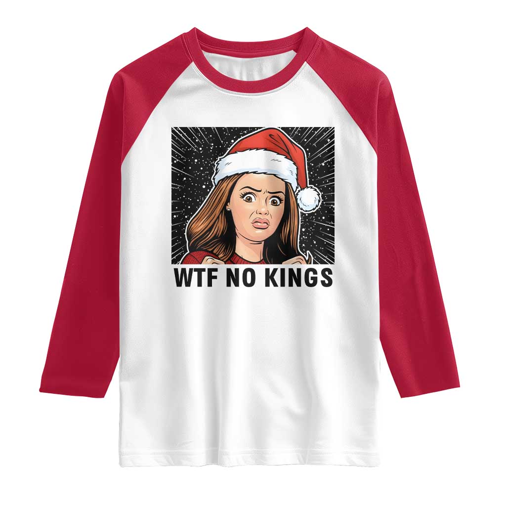 No Kings Raglan Shirt Funny Disgusting Doll Face Meme Christmas TS14 White Red Print Your Wear