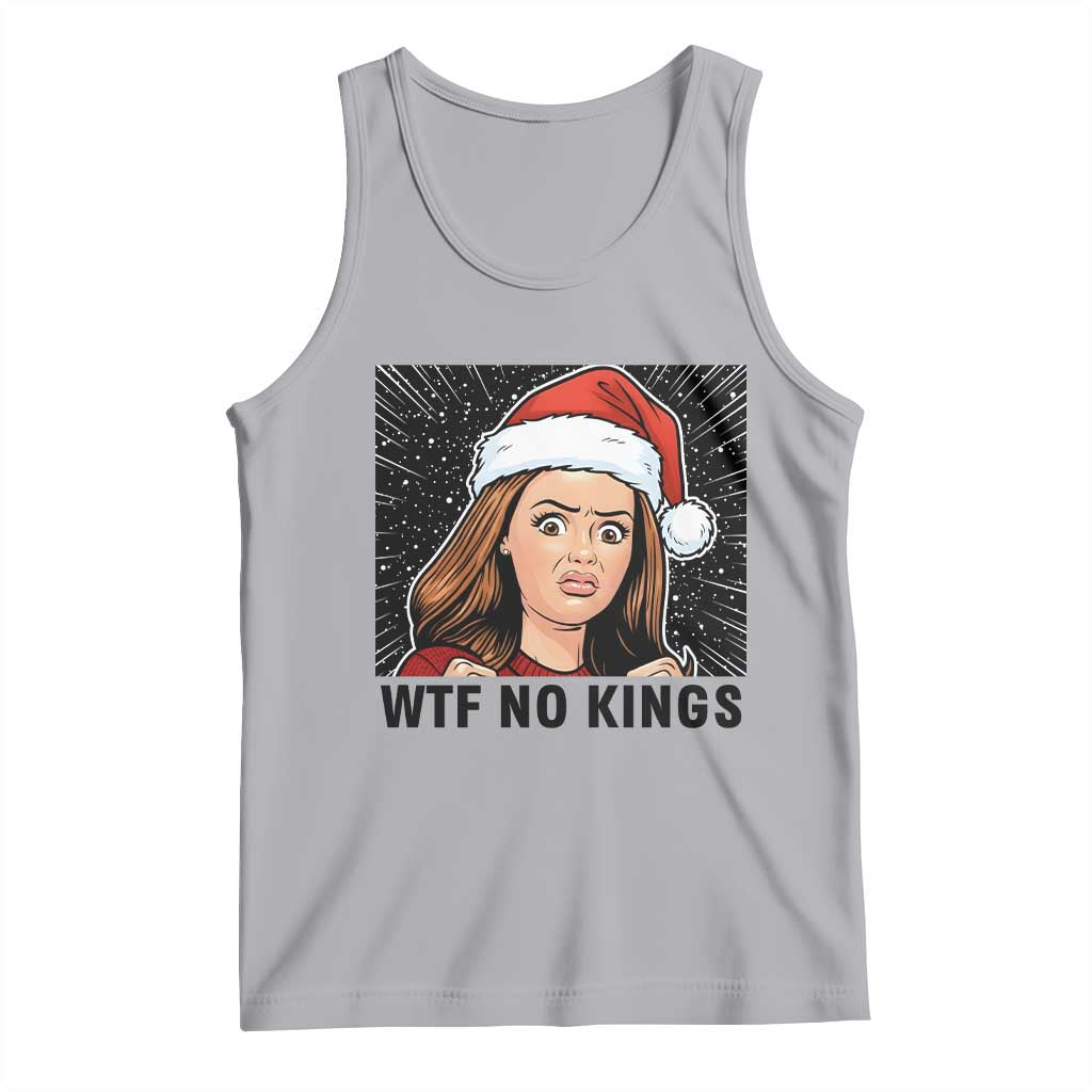 No Kings Tank Top Funny Disgusting Doll Face Meme Christmas TS14 Athletic Heather Print Your Wear