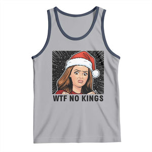 No Kings Tank Top Funny Disgusting Doll Face Meme Christmas TS14 Athletic Heather Navy Print Your Wear