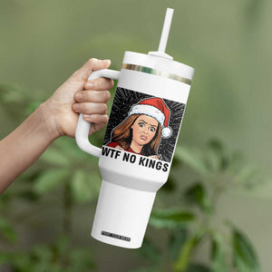 No Kings Tumbler With Handle Funny Disgusting Doll Face Meme Christmas TS14 Print Your Wear