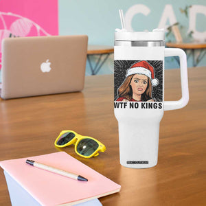 No Kings Tumbler With Handle Funny Disgusting Doll Face Meme Christmas TS14 Print Your Wear