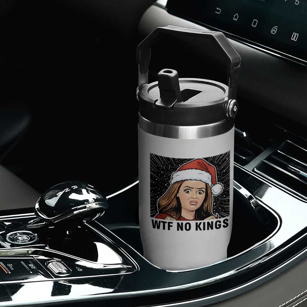No Kings Flip Straw Tumbler Funny Disgusting Doll Face Meme Christmas TS14 Print Your Wear