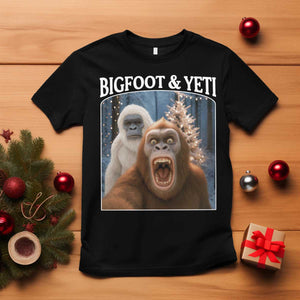 Funny Bigfoot Selfie T Shirt Sasquatch Yeti Christmas TS14 Black Print Your Wear