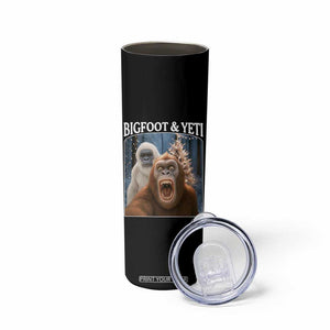 Funny Bigfoot Selfie Skinny Tumbler Sasquatch Yeti Christmas TS14 Print Your Wear