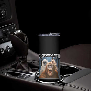 Funny Bigfoot Selfie Skinny Tumbler Sasquatch Yeti Christmas TS14 Print Your Wear