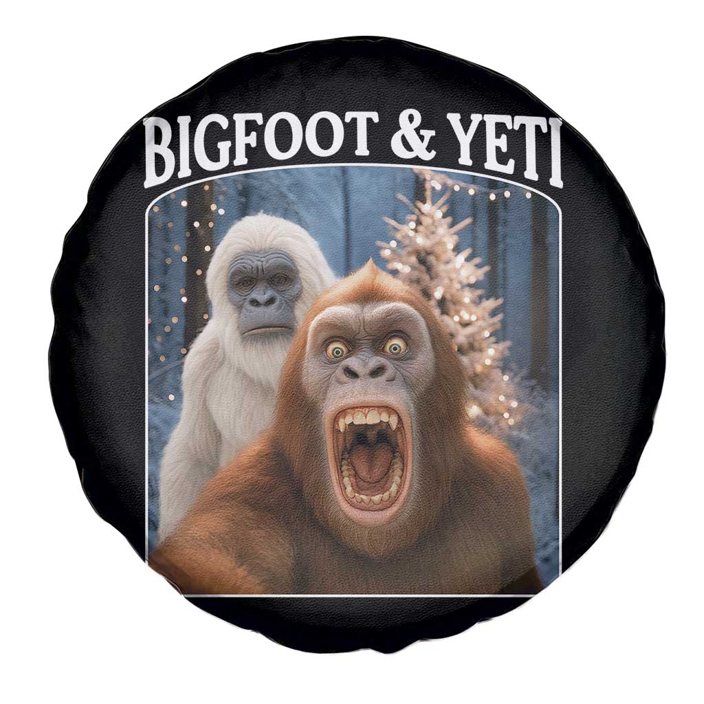 Funny Bigfoot Selfie Spare Tire Cover Sasquatch Yeti Christmas TS14 Print Your Wear