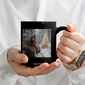 Funny Bigfoot With Cat Selfie Christmas Coffee Mug TS14 Print Your Wear