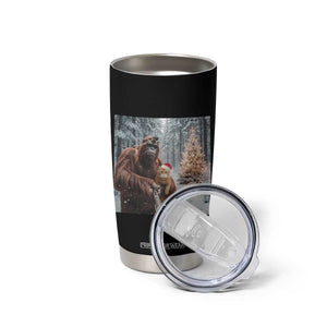 Funny Bigfoot With Cat Selfie Christmas Tumbler Cup TS14 Print Your Wear