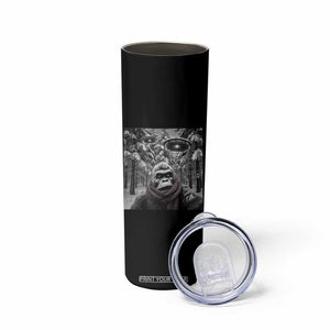 Funny Bigfoot Selfie Skinny Tumbler Sasquatch Alien UFO Christmas TS14 Print Your Wear