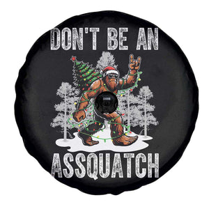 Funny Bigfoot Christmas Spare Tire Cover Do Not Be An Assquatch TS14 Print Your Wear