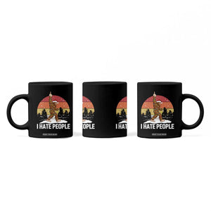 Funny Bigfoot Christmas Coffee Mug I Hate People TS14 Print Your Wear