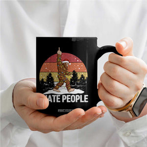 Funny Bigfoot Christmas Coffee Mug I Hate People TS14 Print Your Wear