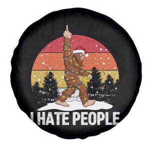 Funny Bigfoot Christmas Spare Tire Cover I Hate People TS14 Print Your Wear