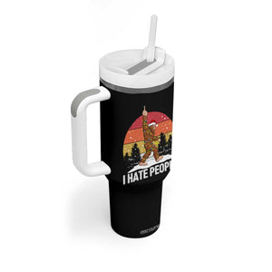 Funny Bigfoot Christmas Tumbler With Handle I Hate People TS14 Print Your Wear